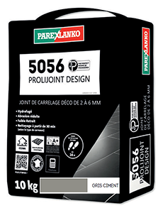 Joint carrelage déco 5056 - 10kg gris ciment - 2 à 6mm